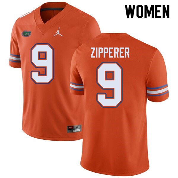 Jordan Brand Women #9 Keon Zipperer Florida Gators College Football Jerseys Orange